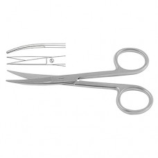 Operating Scissor Curved - Sharp/Sharp Stainless Steel, 18.5 cm - 7 1/4"